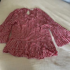 BEACHLUNCHLOUNGE PEPLUM TOP